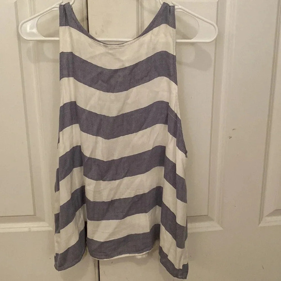 AéRopostale blue and white tank top size large - Picture 3 of 7